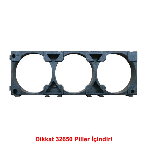 32650 3lü Pil Tutucu Birleştirici 32700 Lityum Lion Lipo Batarya Pil Yuvası Mobil Güç Kaynağı Akü Elektrikli Araba Robot Bisiklet ürün görseli 1