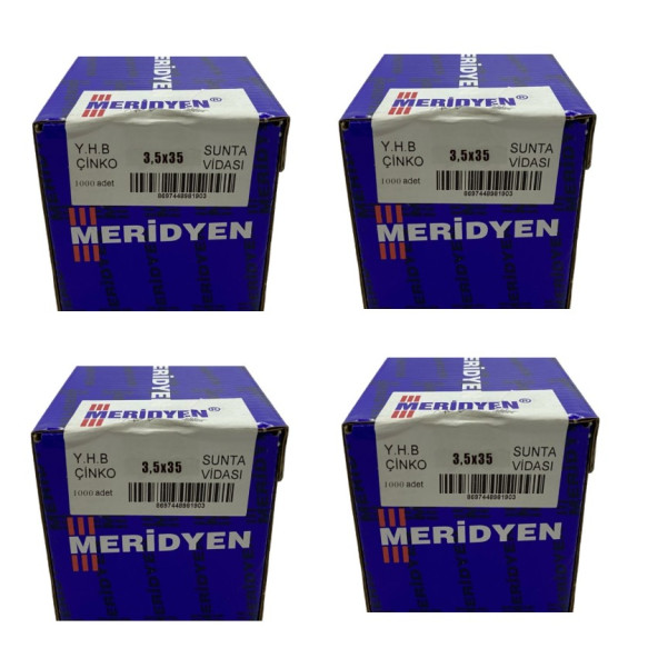 Meridyen Sunta vidası 3.5x35 4000 Adet (4 Paket) ürün görseli 1