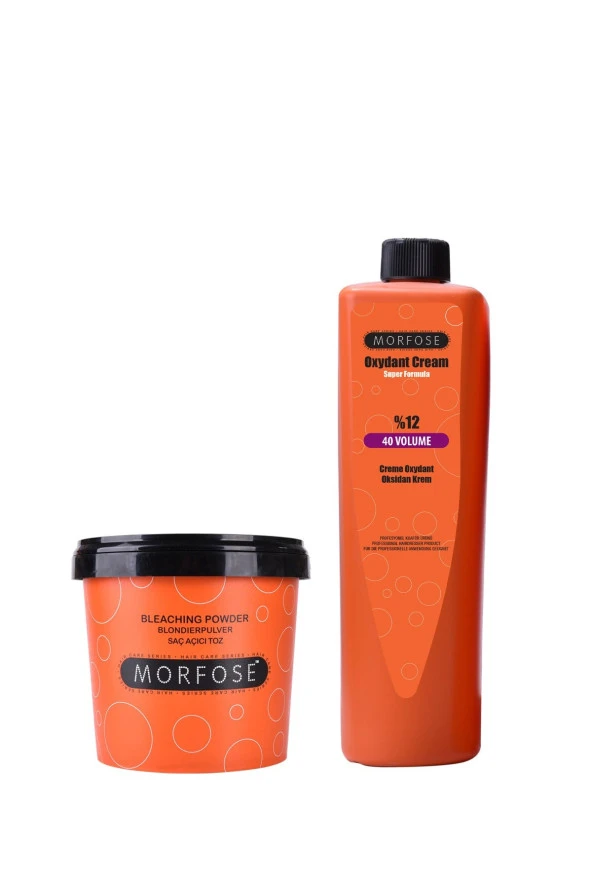 Morfose Mavi Toz Saç Açıcı Oryal 1000 gr Ve 40 Volume Oksidan 1000 ML ürün görseli 1