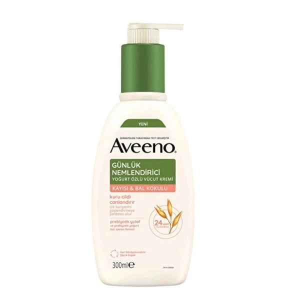 Aveeno Body Cream Yogurt Apricot & Honey 300 ml ürün görseli 1