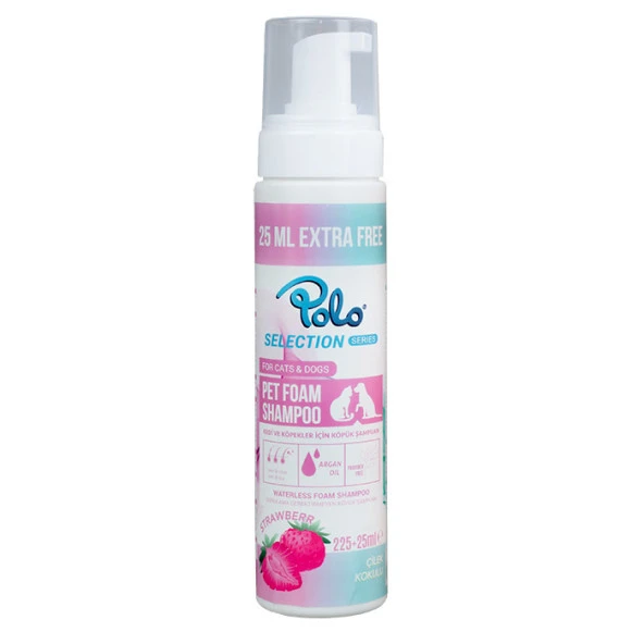 Polo Köpük Şampuan Çilek Kokulu 225+25 Ml Skt: 10/2026 ürün görseli 1