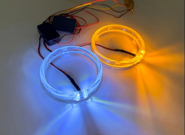 Angel Halka CREE Chipset 95mm Beyaz Turuncu Sinyal Modlu ürün görseli 1