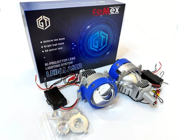 Femex P70 Bi-Led Projektör Far İçi Led Mercek 3,0 Inc High Power Kısa Uzun Birlikte ürün görseli 1
