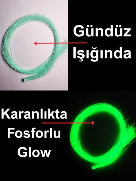 ea genset Su Yeşili Fosforlu Karanlıkta Parlayan Glow  Luminous in The Dark Ultraviyole (UV) Neon Poşet Çapari Simi ürün görseli 1