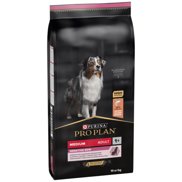 Proplan Medium Adult Somon 14kg Köpek Sensitive Skin Somonlu Yetişkin Köpek Maması ürün görseli 1