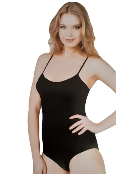 Elite Life 792 Bayan Destekli İp Askılı Çıtçıtlı Body Slip Body ürün görseli 1