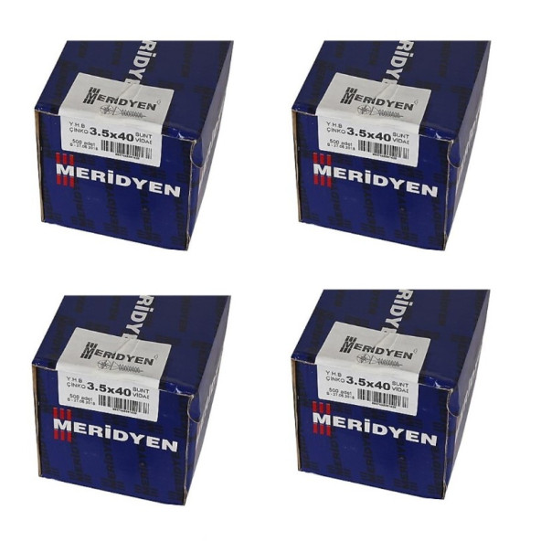Meridyen Sunta vidası 3.5x40 2000 Adet (4 Paket) ürün görseli 1