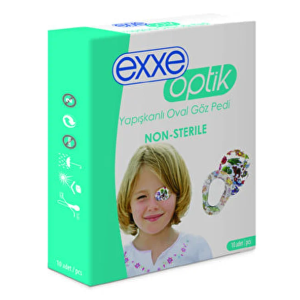 Exxe Optik Çocuk Yapışkanlı Göz Pedi 10lu ürün görseli 1