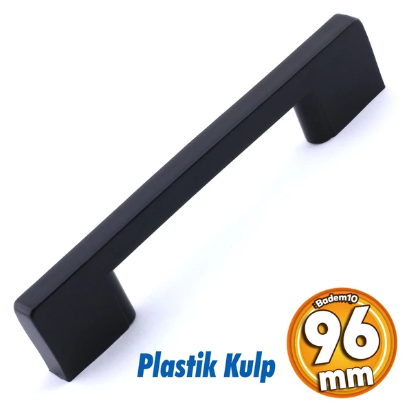 Köprü 96 Mm (SERT PLASTİK) Siyah Mobilya Mutfak Çekmece Dolabı Dolap Kapak Kulbu Kulpu Kulpları ürün görseli 1