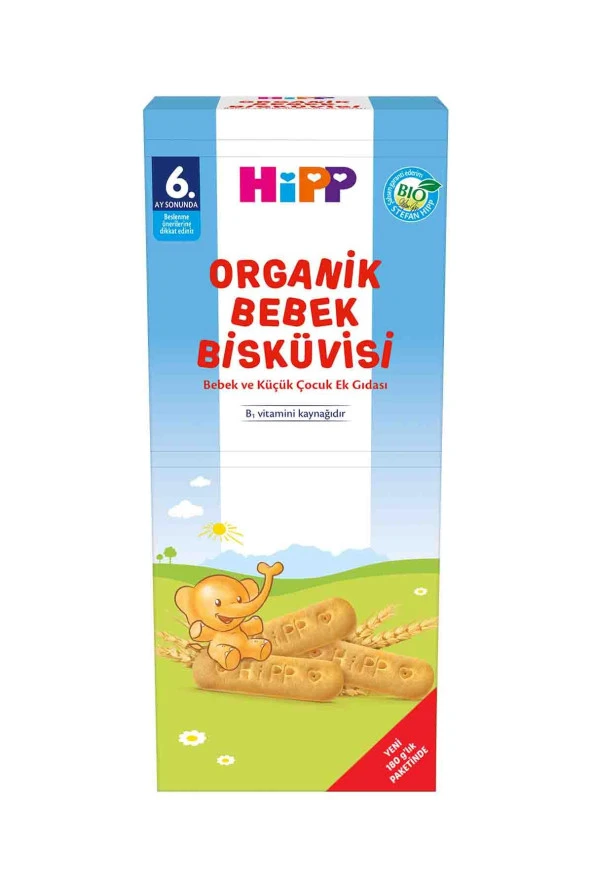 HiPP Organik Bebek Bisküvisi 180gr ürün görseli 1