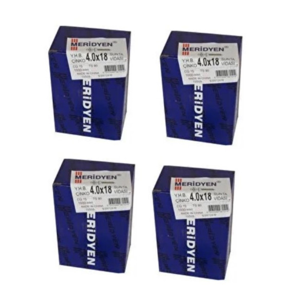 Meridyen Sunta vidası 4.0x18 4000 Adet (4 Paket) ürün görseli 1