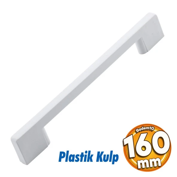 Köprü 160 Mm (SERT PLASTİK) Beyaz Mobilya Mutfak Çekmece Dolabı Dolap Kapak Kulbu Kulpu Kulpları ürün görseli 1