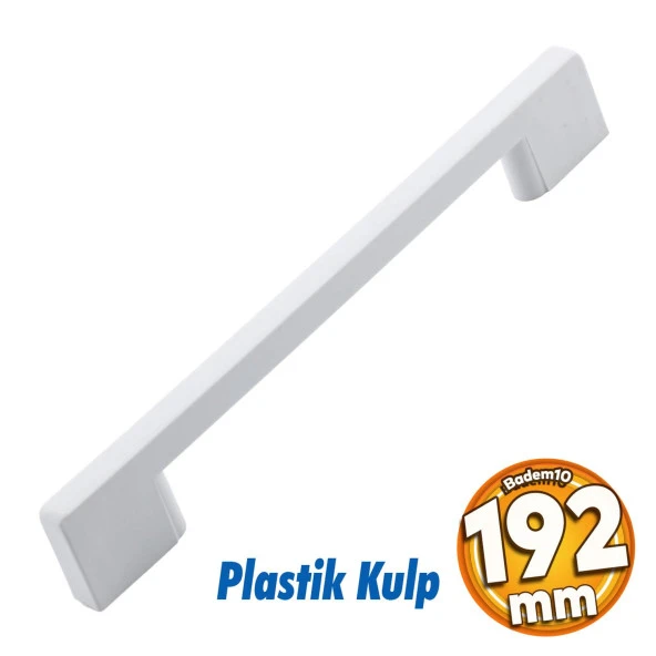 Köprü 192 Mm (SERT PLASTİK) Beyaz Mobilya Mutfak Çekmece Dolabı Dolap Kapak Kulbu Kulpu Kulpları ürün görseli 1