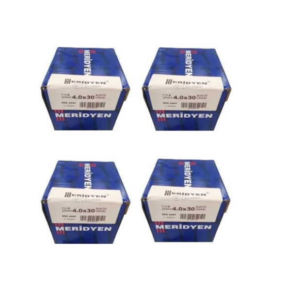 Meridyen Sunta vidası 4.0x30 2000 Adet (4 Paket) ürün görseli 1