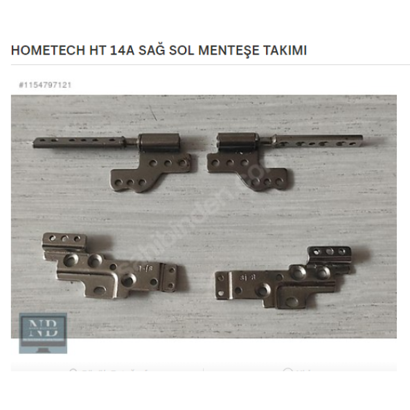HOMETECH HT 14A SAĞ SOL MENTEŞE TAKIMI ürün görseli 1