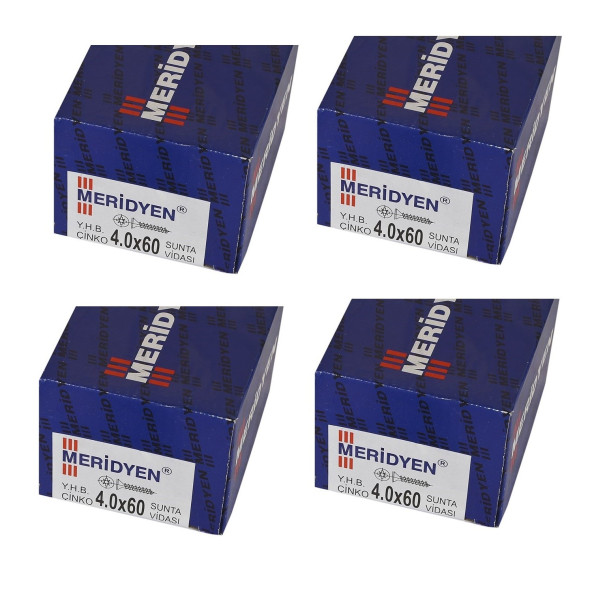 Meridyen Sunta vidası 4.0x60 800 Adet (4 Paket) ürün görseli 1