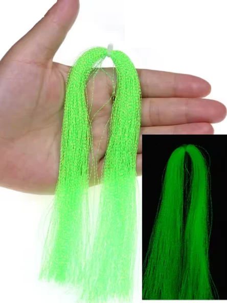 ea genset Fosforlu Karanlıkta Parlayan, Yeşil Glow Luminous in Dark Ultraviyole (UV) Neon 1 Adet Poşet Çapari Simi ürün görseli 1