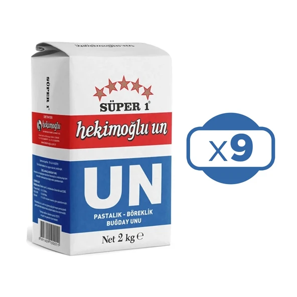 Hekimoğlu Un 2 kg x 9 Adet (18 kg) - Resim 2