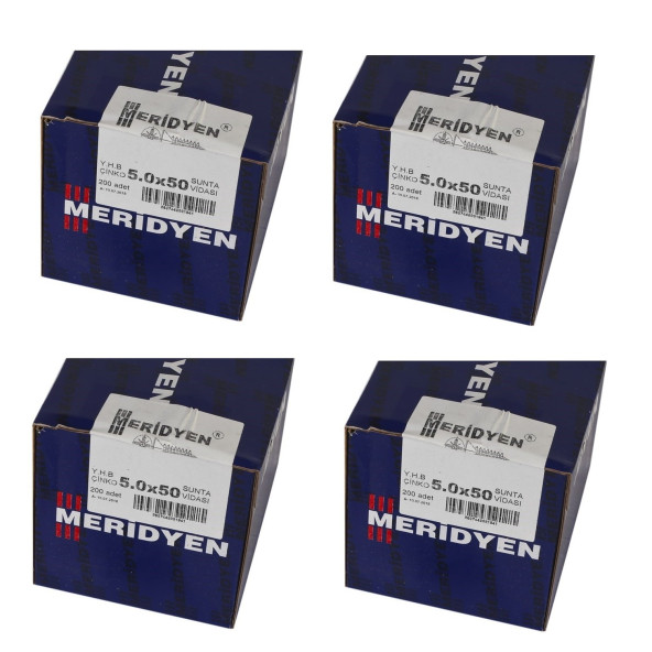 Meridyen Sunta vidası 5.0x50 800 Adet (4 Paket) ürün görseli 1