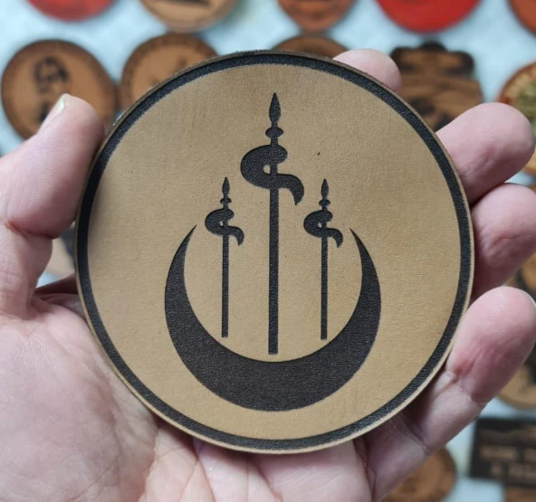 Alperen Ocakları Deri Peç - Arma - Leather PAtch - Resim 2