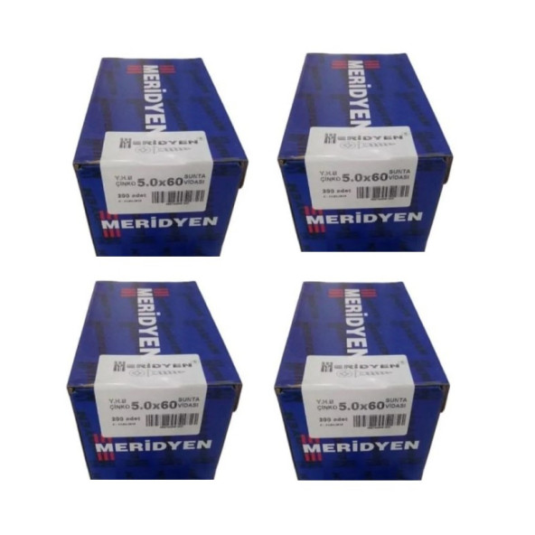 Meridyen Sunta vidası 5.0x60 800 Adet (4 Paket) ürün görseli 1