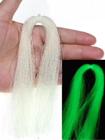 ea genset Fosforlu Karanlıkta Parlayan, Beyaz Glow Luminous in Dark Ultraviyole (UV) Neon 1 Adet Poşet Çapari Simi ürün görseli 1