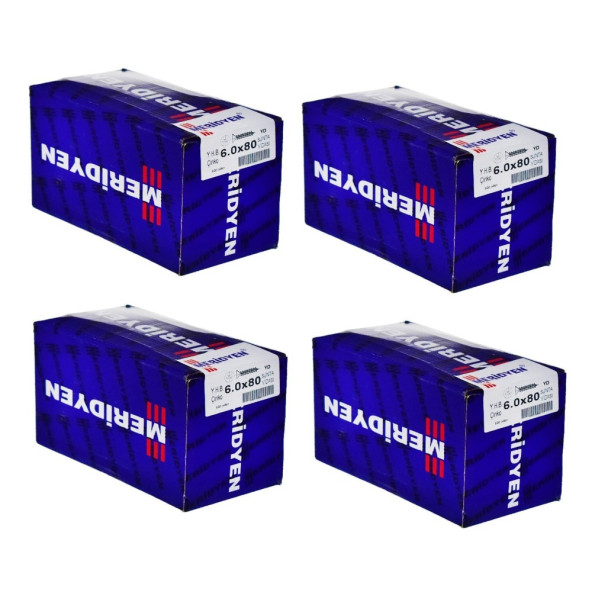 Meridyen Sunta vidası 6.0x80 400 Adet (4 Paket) ürün görseli 1