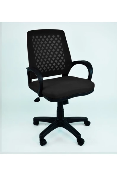 Elegant Siyah Haraketli Ofis Büro Çalışma Koltuğu Sandalyesi ürün görseli 1