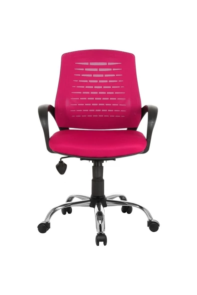 Fabrika Sers Pembe Ofis Büro Çalışma Sandalyesi ürün görseli 1