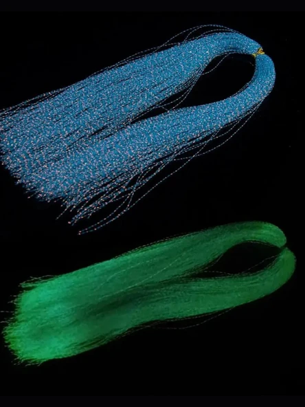 ea genset Fosforlu Karanlıkta Parlayan, Mavi Glow Luminous in Dark Ultraviyole (UV) Neon 1 Adet Poşet Çapari Simi ürün görseli 1