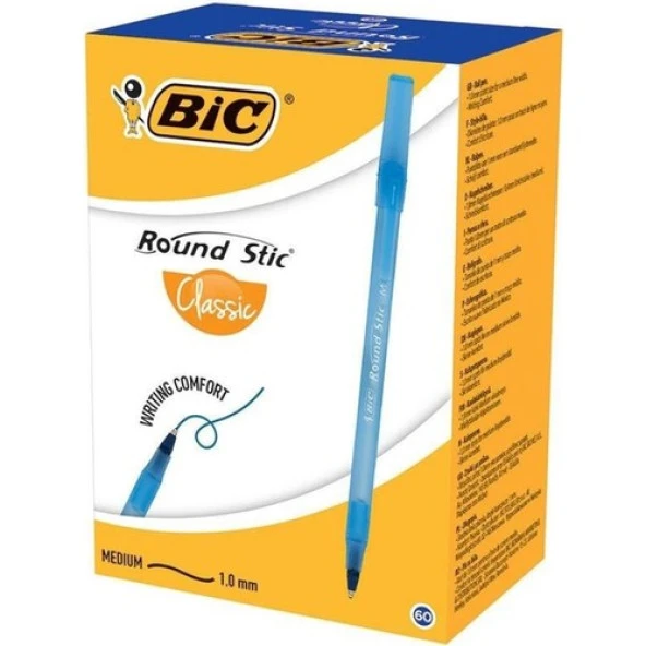 Bic Round Stic 60'lı Mavi Tükenmez Kalem 921403 Tükenmez Kalemler ürün görseli 1