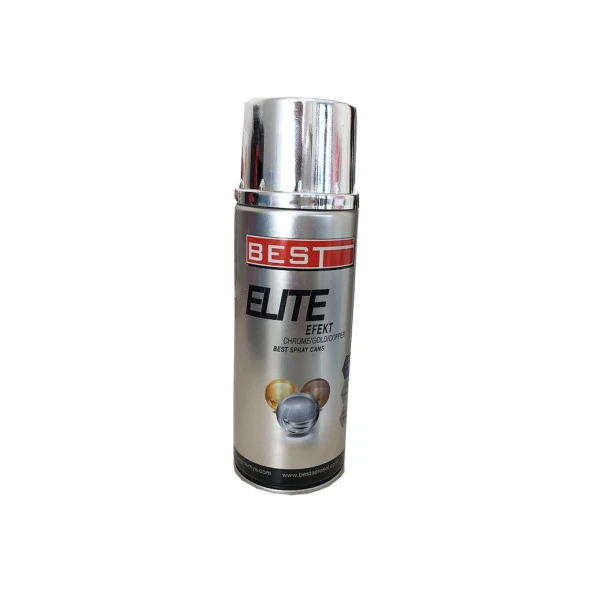 Best Elite Krom Efekt Sprey Boya Parlak Krom Sprey Boya 400 Ml Hobi Boyası ürün görseli 1