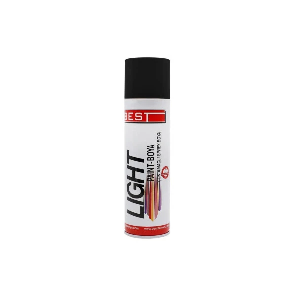 Light Sprey Boya 250 ml Siyah ürün görseli 1
