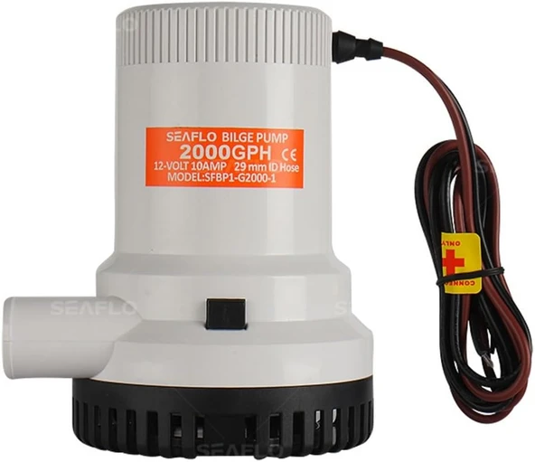 Bilge Pump 2000GPH 12V. Sintine Pompası ürün görseli 1