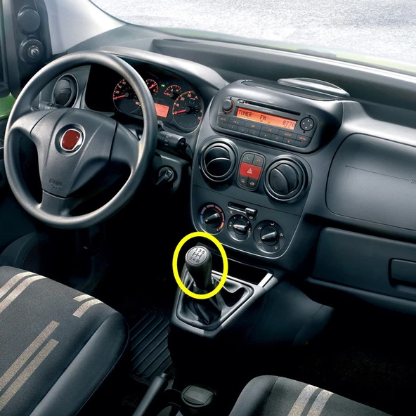 Fiat Fiorino 2008-2023 Vites Topuzu Siyah 5 İleri Manuel ürün görseli 1