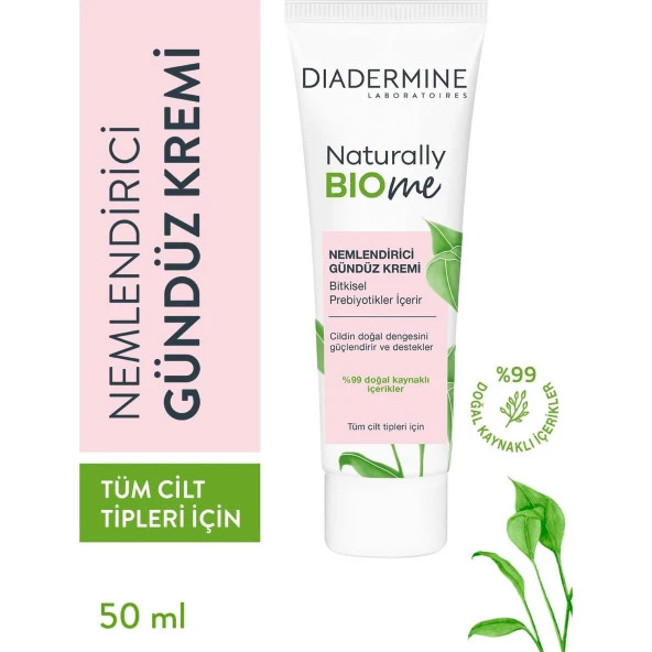 Diadermine Naturally Bio Me Nemlendirici Gündüz Kremi 50 ml ürün görseli 1