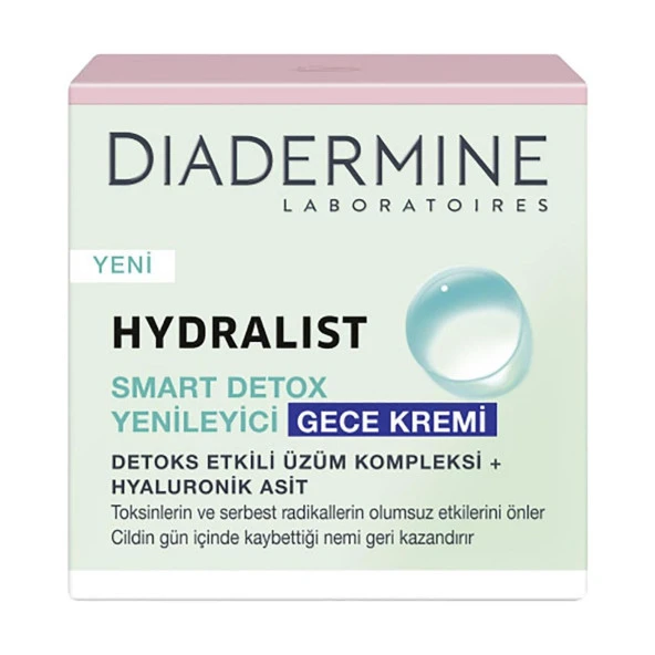 Diadermine Hydralist Smart Detox Yenileyici Gece Kremi 50 Ml ürün görseli 1