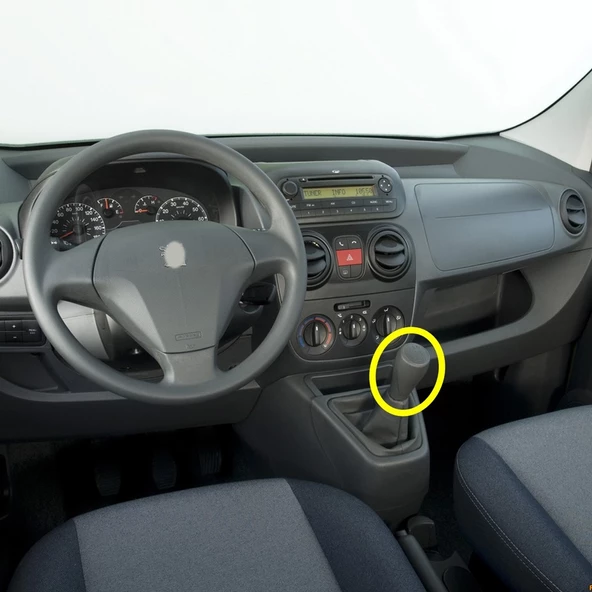 Peugeot Bipper 2008-2016 Vites Topuzu Siyah 5 İleri Manuel ürün görseli 1