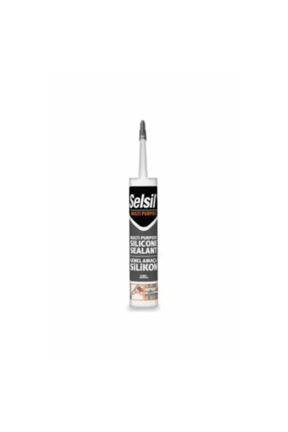 1 Adet Selsil Silikon Şeffaf 280 Gr - Selsil Yapıştırıcı - Şeffaf Silikon - Slikon ürün görseli 1