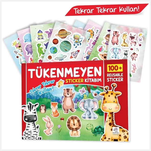 Tükenmeyen Sticker Kitabım (100+ Tekrar Tekrar Kullanılabilen Sticker) ürün görseli 1
