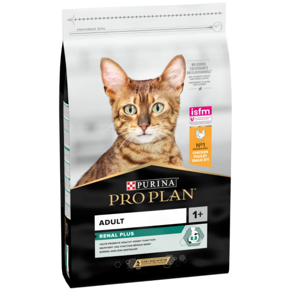 Proplan Adult Renal Plus 10Kg Optirenal Tavuklu Yetişkin Kedi Maması ürün görseli 1