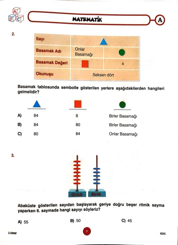 2.Sınıf Deneme Sınavı - 3 Kitapcık - Resim 5