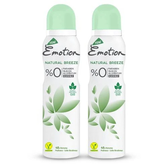 Emotion Natural Breeze 2'li Kadın Deodorant 2 x 150 ml ürün görseli 1