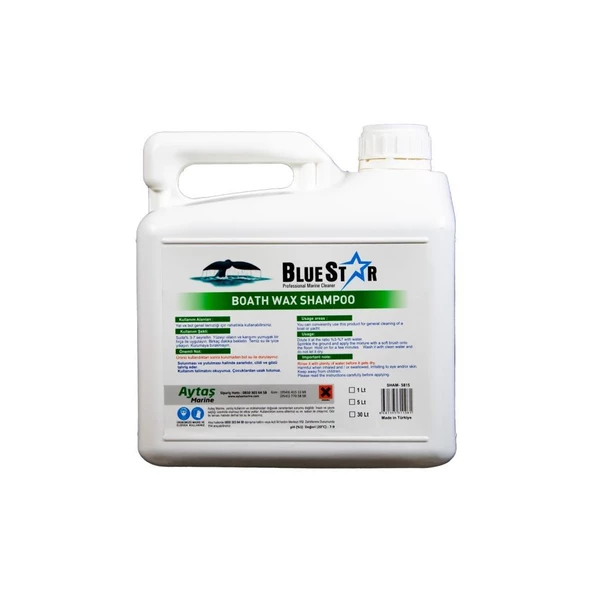 BlueStar Boat Wax Shampoo Tekne Şampuanı   5lt - Resim 2