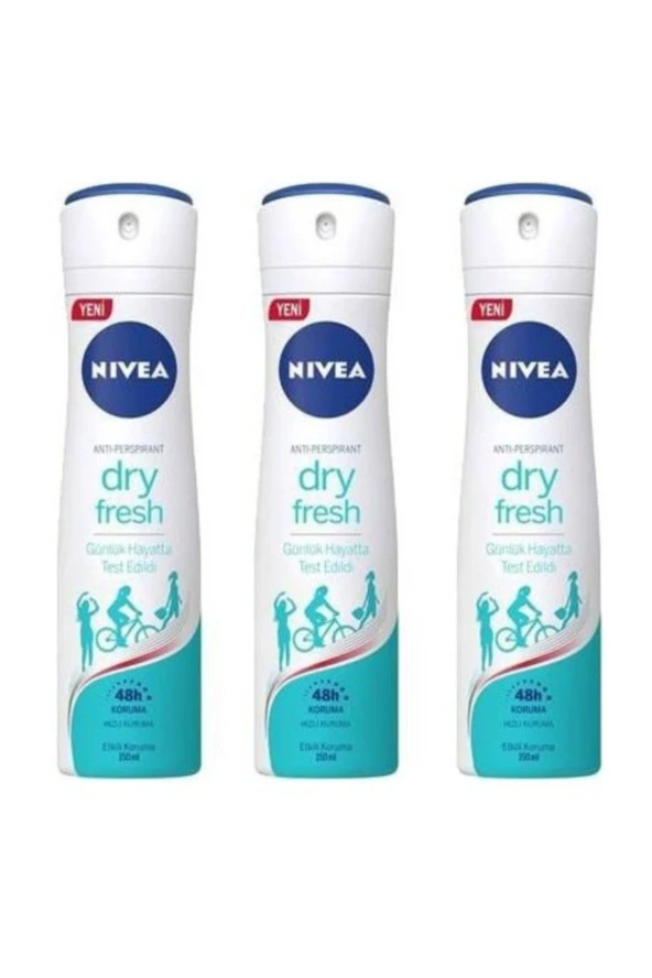 Nivea Deodorant Dry Fresh 3 X 150 ml ürün görseli 1