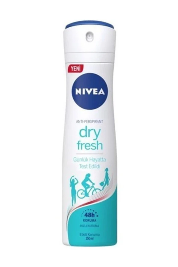 Nivea 150 ml Dry Fresh Kadın Deodorant 3lü Set ürün görseli 1
