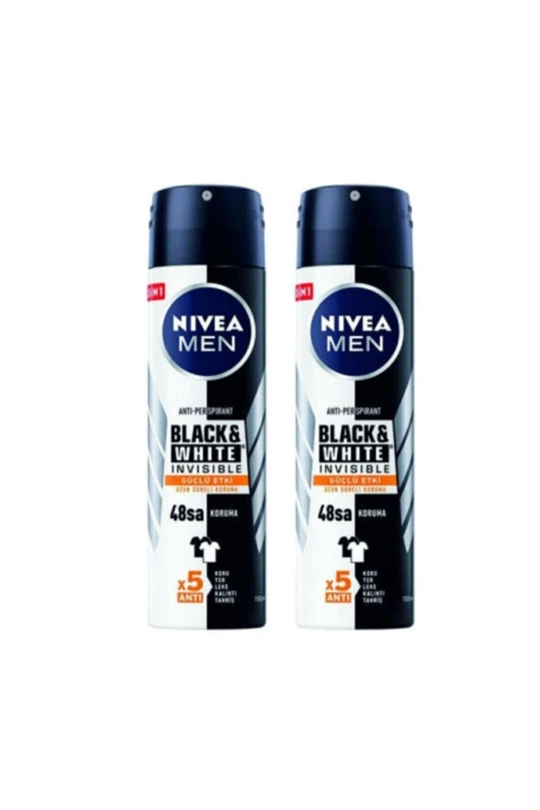 Nivea Nıvea Men Black&whıte Invısıble 150ml X2 Adet ürün görseli 1