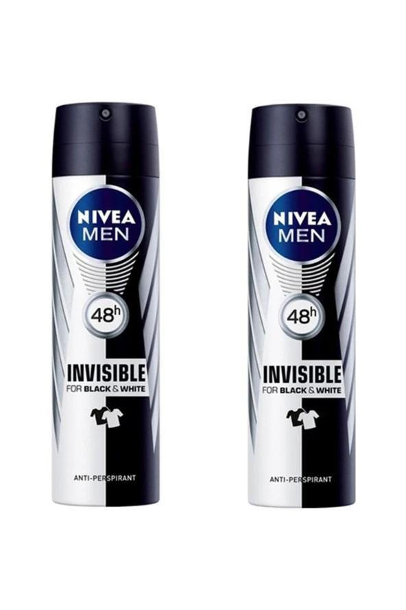 Nivea Invisible Black & White Original Power Erkek Deodorant 150 Ml X 2 Adet ürün görseli 1