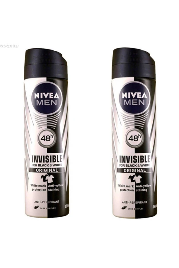 Nivea Deodorant 150 ml Erkek Invısıble Black&whıte Power 2 Li Set ürün görseli 1