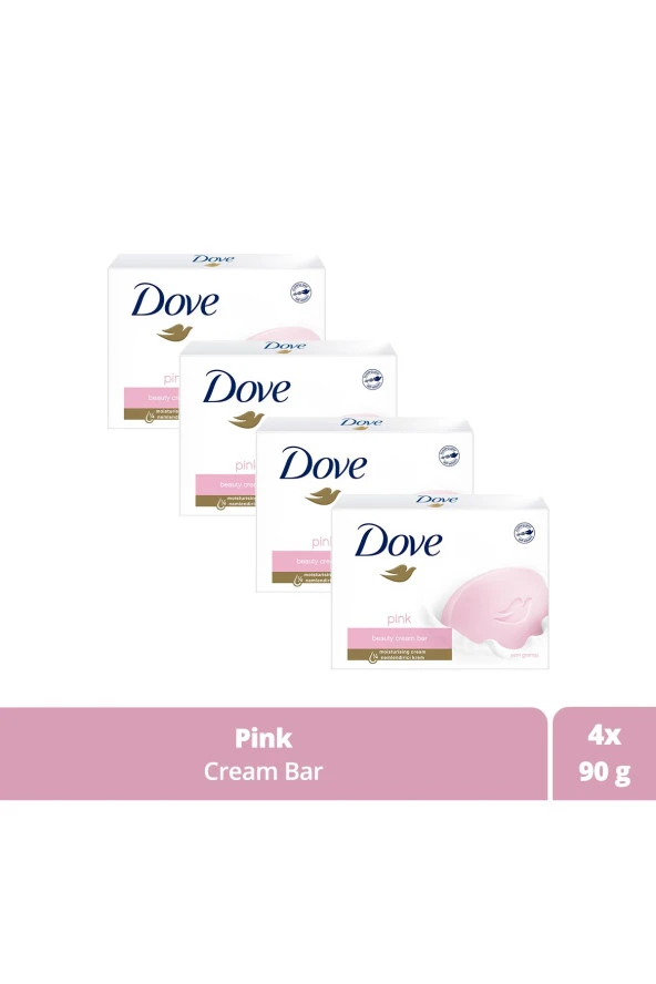 Dove Beauty Cream Bar Katı Güzellik Sabunu Pink Nemlendirici Etkili 90 G X4 Adet ürün görseli 1